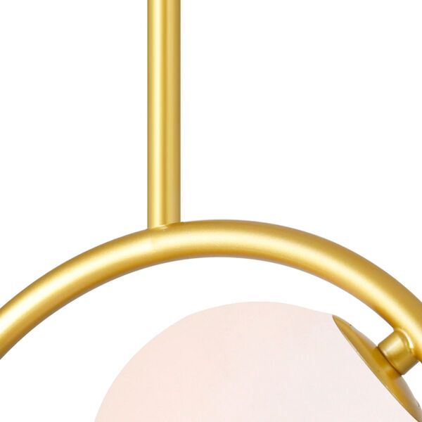 Celeste Medallion Gold Three-Light LED Pendant, image 5