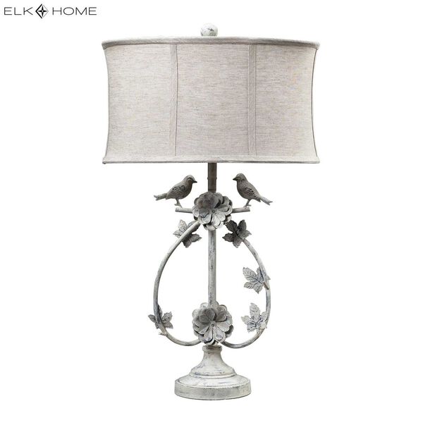 Saint Louis Heights Antique White One Light Table Lamp, image 2
