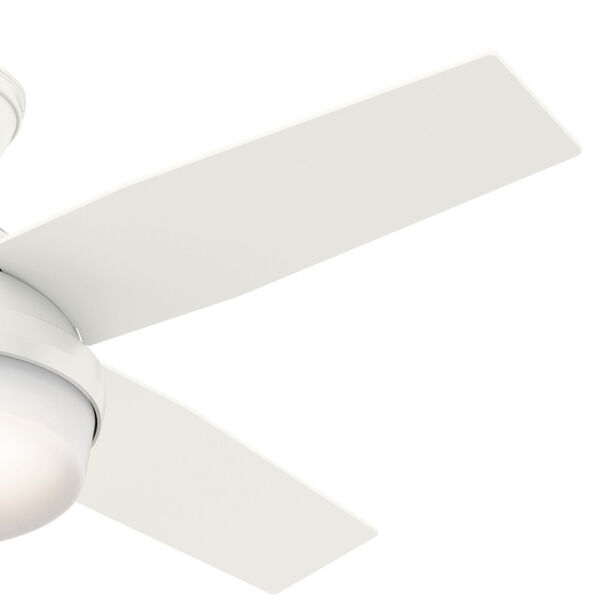Dempsey Fresh White 44-Inch Two-Light LED Adjustable Ceiling Fan, image 6