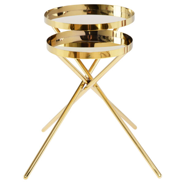 Olivia Polished Gold Side Table, image 3