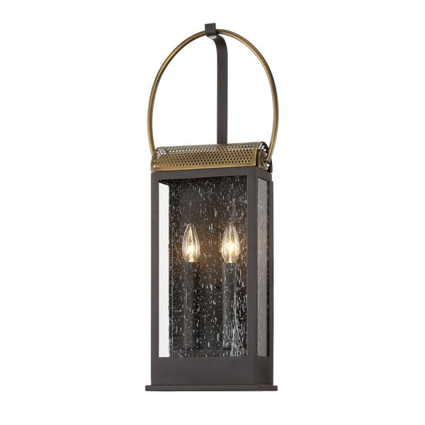 Holmes Bronze and Brass Two-Light Wall Sconce, image 1