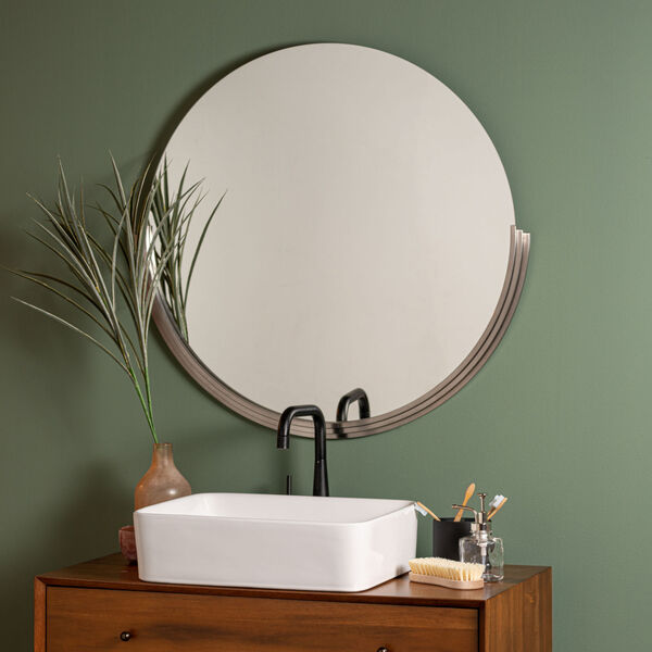 Penelope Silver 35-Inch x 34-Inch Wall Mirror, image 1