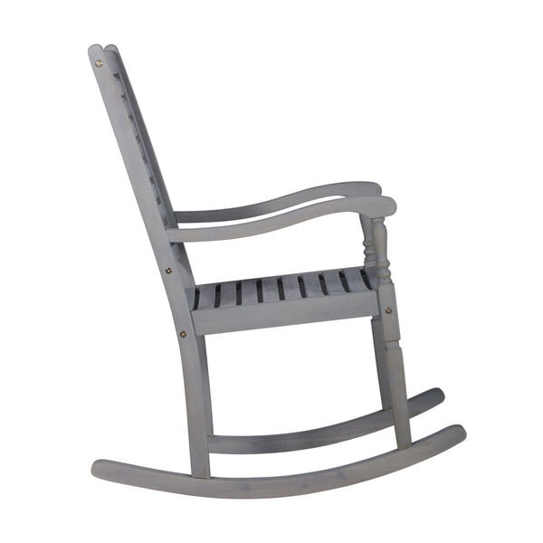 Gray Patio Rocking Chair, image 3