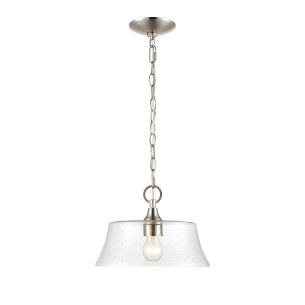 Caily Brushed Nickel One-Light Pendant, image 3