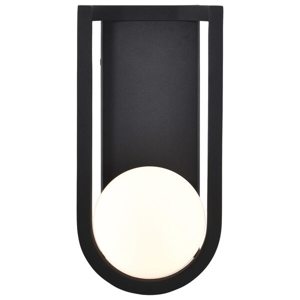 Cradle Matte Black Six-Inch LED Outdoor Wall Mount, image 5
