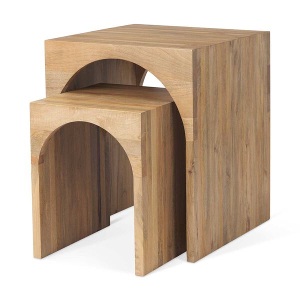 Chloe Cottage Wood Nesting Accent Tables, Set of 2, image 1