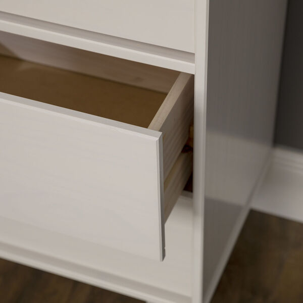 Sloane White Groove Dresser with Six Drawer, image 6