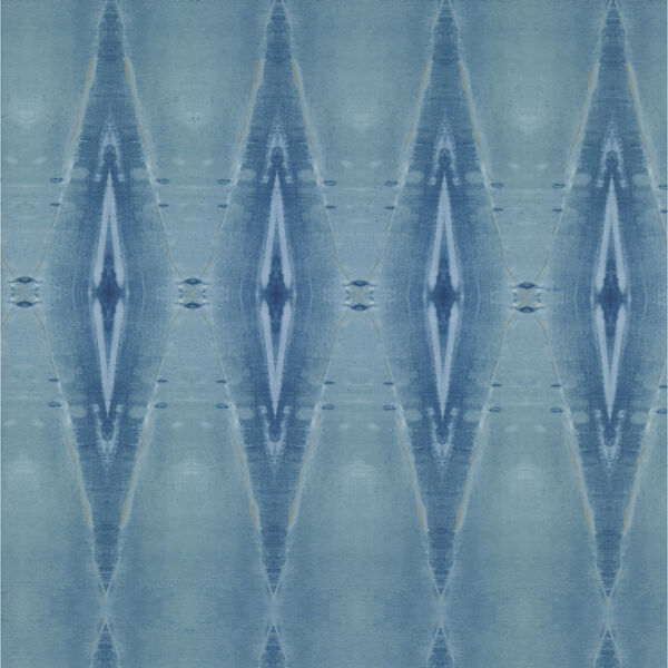 Origin Blue Geometrics Non-Pasted Wallpaper, image 2