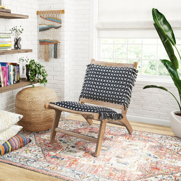 Williamsburg Black and Natural Accent Chair, image 2