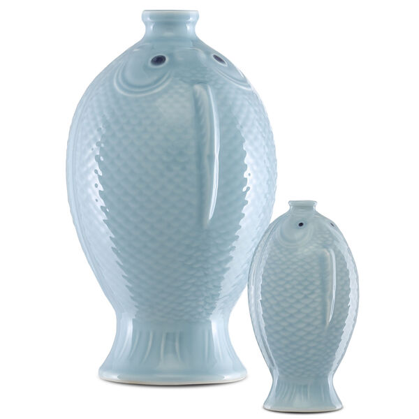 Laguna Soft Blue Vase, Set of 2, image 2