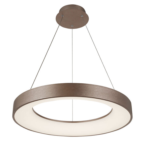Acryluxe Sway Light Bronze Round LED Pendant, image 1