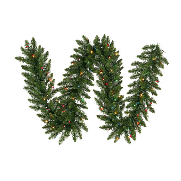 Green 50 Foot Camdon Fir LED Garland with 500 Multicolor Lights, image 1