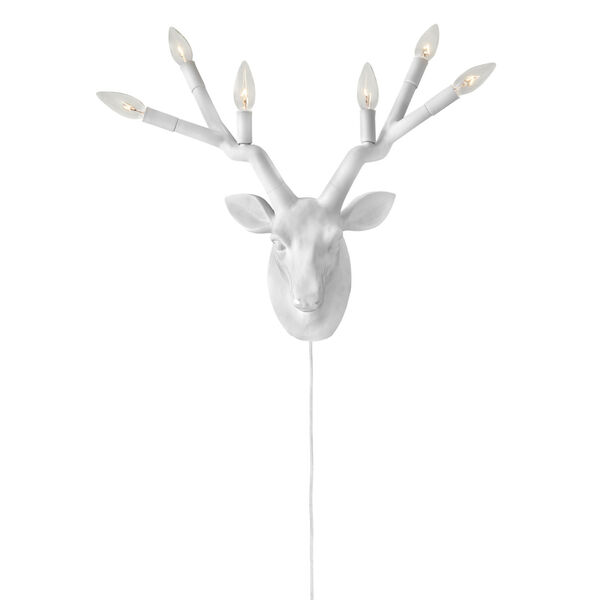 Stag Chalk White Six-Light Wall Sconce, image 4