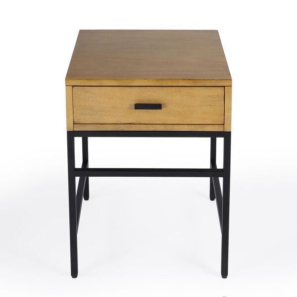 Hans Natural One Drawer End Table, image 3