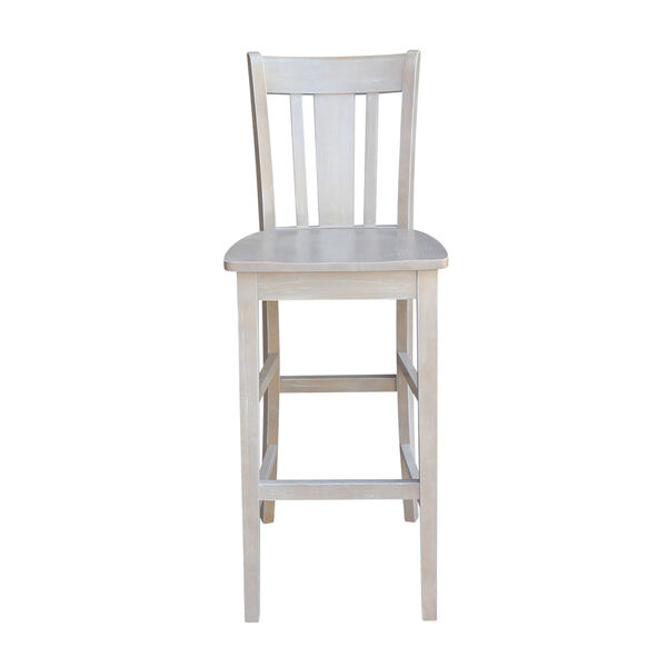 San Remo Barheight Stool in Washed Gray Taupe, image 2