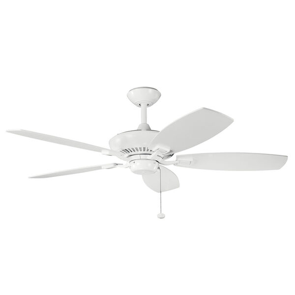 Canfield 52-Inch White Ceiling Fan, image 1