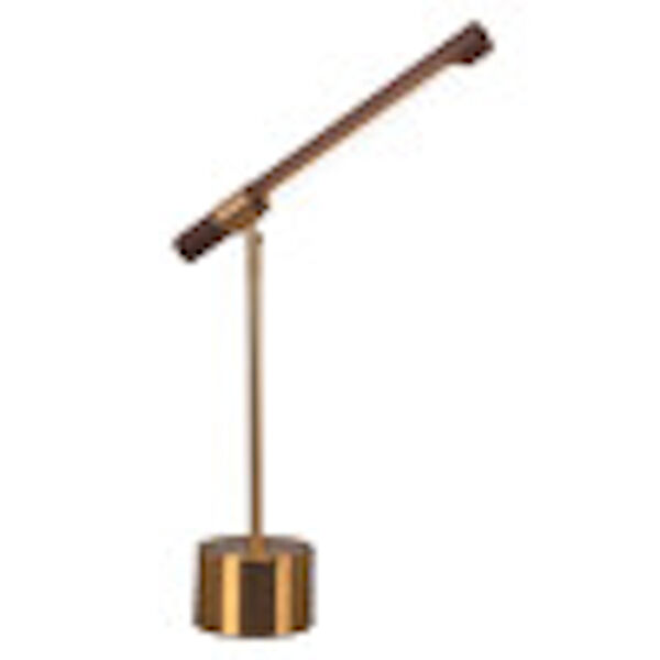 Kippy Brown and Brass LED Desk Lamp, image 6