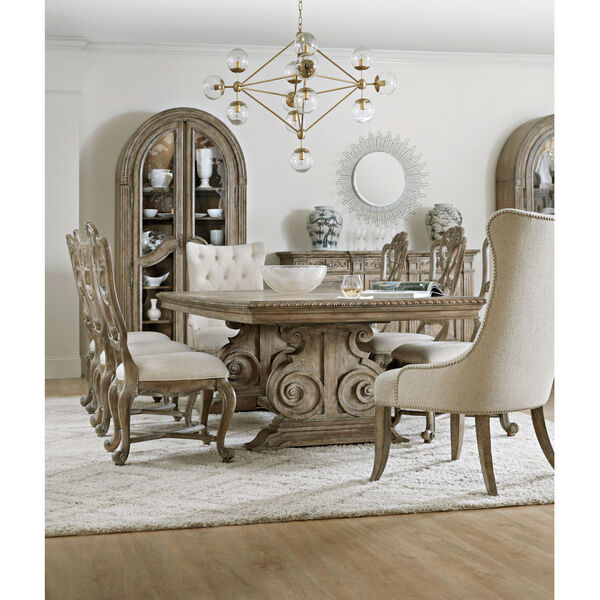 Castella Brown Dining Table with 2 Removable Leaves, image 5