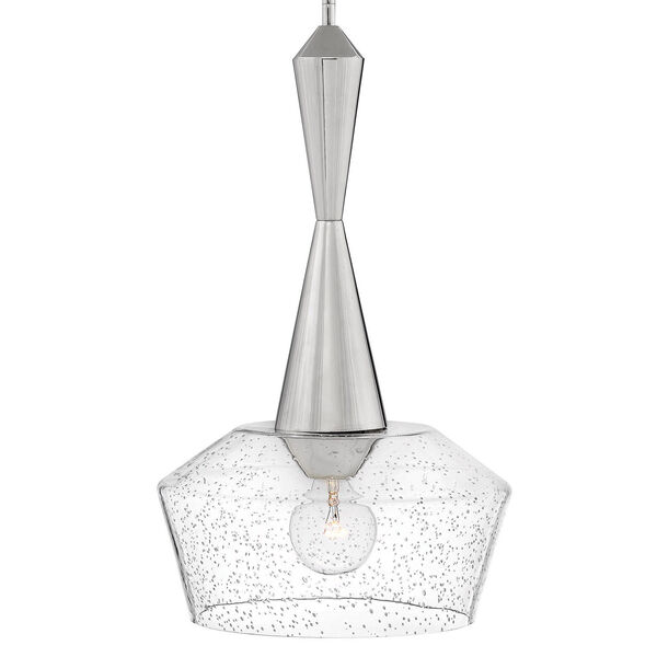 Bette Polished Nickel 13-Inch One-Light Pendant, image 4