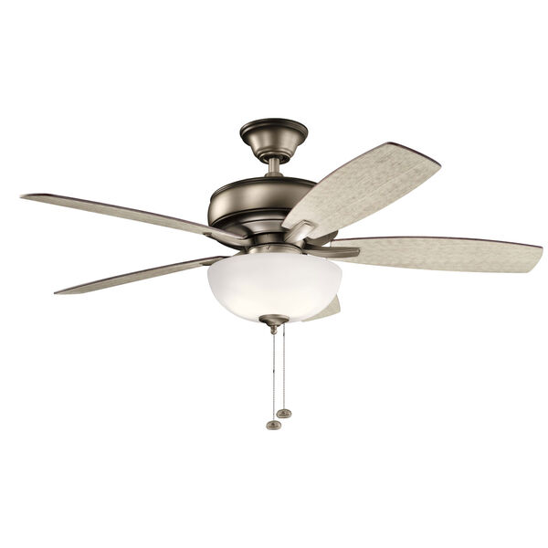 Terra Select Burnished Antique Pewter 52-Inch Three-Light LED Ceiling Fan, image 1