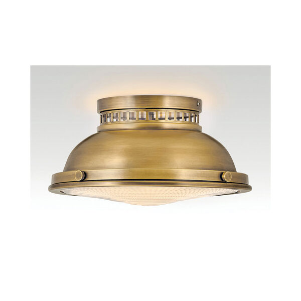 Emery Heritage Brass Two-Light Flush Mount, image 4
