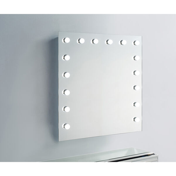 Hollywood Silver Anodized 36-Inch LED Mirror 5000K, image 1