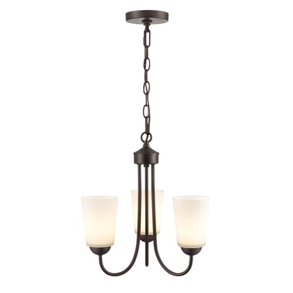 Ivey Lake Rubbed Bronze Three-Light Chandelier, image 2