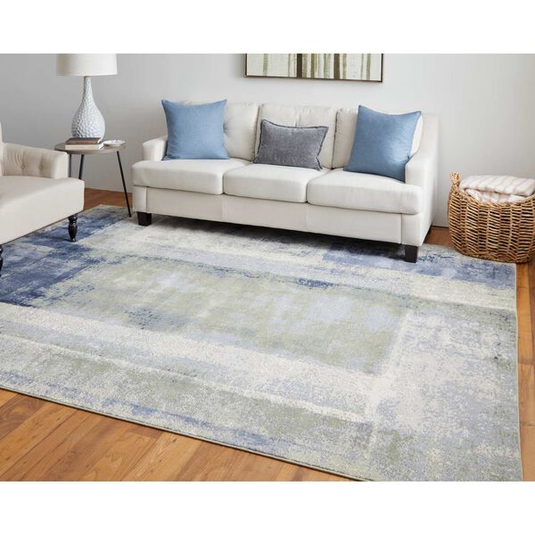Clio Blue Green Ivory Area Rug, image 4
