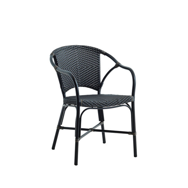 Valerie Black and Cappuccino Outdoor Chair, image 1