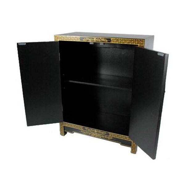 Black Lacquer Cabinet, Width - 24 Inches, image 2