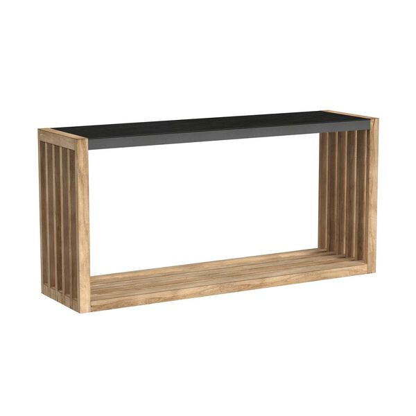 Catalina Distressed Wood Stone Top Console Table, image 5
