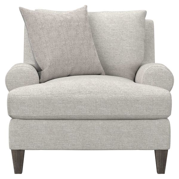 Isabella Soft Gray and Walnut Chair with Toss Pillows, image 3