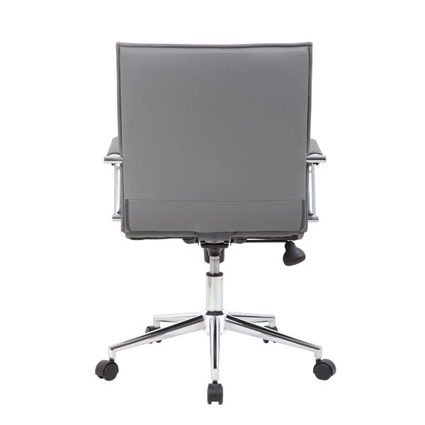 Boss 23-Inch Grey Vinyl Hospitality Chair, image 5