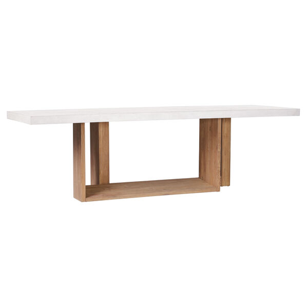 Perpetual Lucca Concrete Dining Table in Ivory White, image 1