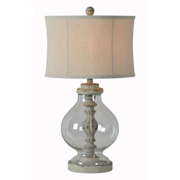 Charlotte Distressed Blue One-Light Table Lamp, image 1