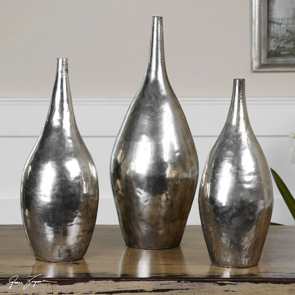 Rajata Silver 16-Inch Vase Set of 3, image 2