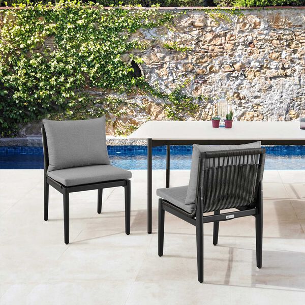 Grand Black Outdoor Dining Chair, image 4