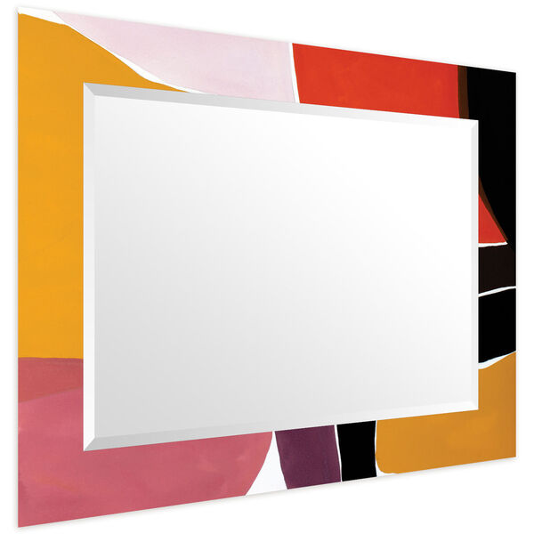 Finale Black 40 x 30-Inch Rectangular Beveled Wall Mirror, image 4