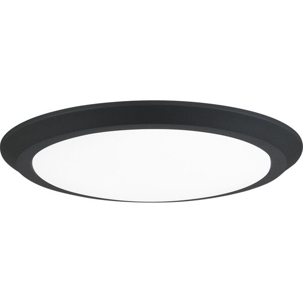 Verge Earth Black 16-Inch LED Flush Mount with White Acrylic Shade, image 2