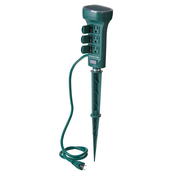 CE Smart Home Green Outdoor Stake Smart Outlet, image 2