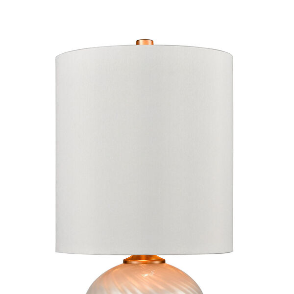 Koray Pearl and Aged Brass One-Light Table Lamp, image 3
