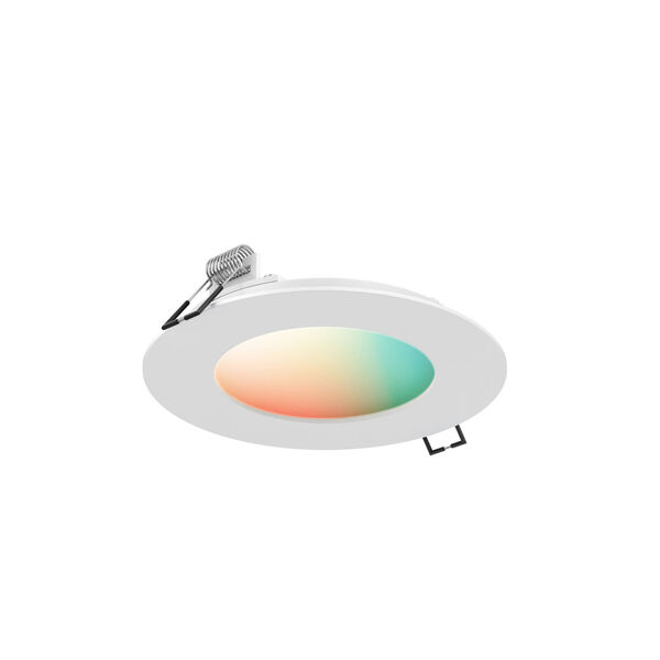 White Six-Inch RGB LED Recessed Panel light, image 1