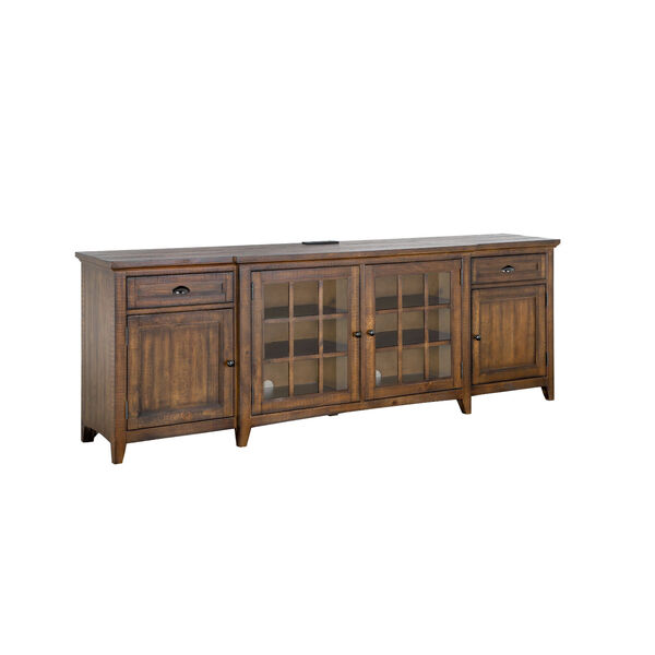 Bay Creek 90-Inch Brown Entertainment Console, image 1