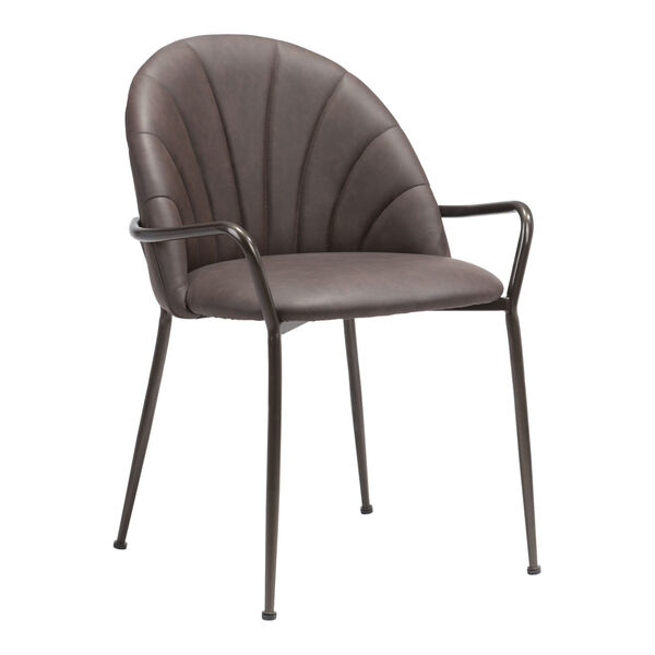 Kurt Espresso and Brown Dining Chair, image 1