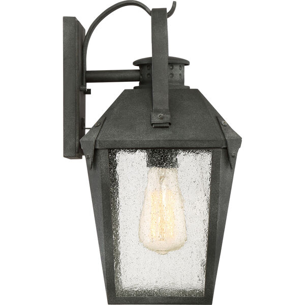 Carriage Mottled Black 8-Inch One-Light Outdoor Wall Lantern, image 4