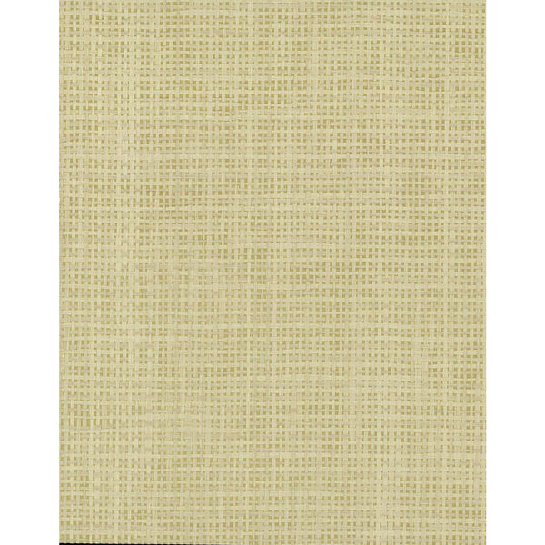 Grasscloth II Woven Crosshatch Beige Wallpaper - (Open Box), image 1