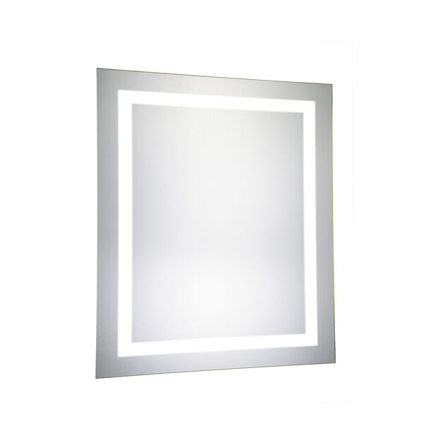 Nova Glossy Frosted White 30-Inch Rectangle LED Mirror 5000K, image 1
