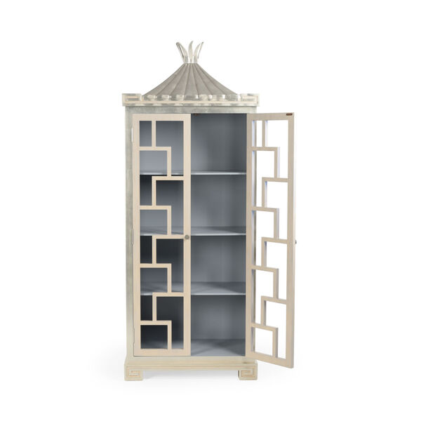 Gray and Silver Palm Beach Cabinet, image 3