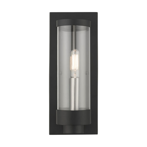 Hillcrest Textured Black One-Light Outdoor ADA Wall Sconce, image 3