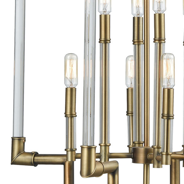 Brandon Classic Brass Eight-Light Pendant, image 2